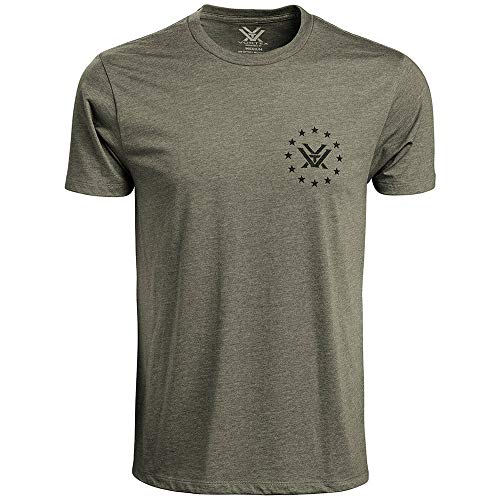 Vortex Optics Salute Short Sleeve Shirt – Military Heather – Large