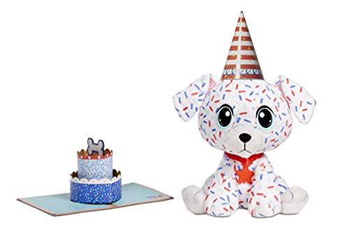 Little Tikes Rescue Tales Present Surprise Dalmatian, Soft Plush Stuffed Animal Toy, Birthday Music & Accessories, Adoption Tag, Certificate- Gifts for Kids, Toys for Girls & Boys Ages 3 4 5