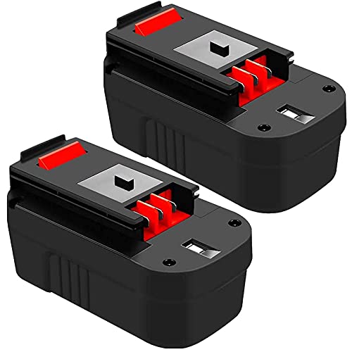 Ibanti 3.8Ah HPB18-OPE 18v Battery Replacement for Black and Decker 18v Battery Replacement Ni-Mh Slide HPB18 244760-00 FSB18 A1718 FS18FL Firestorm Cordless Power Tools 2 Pack
