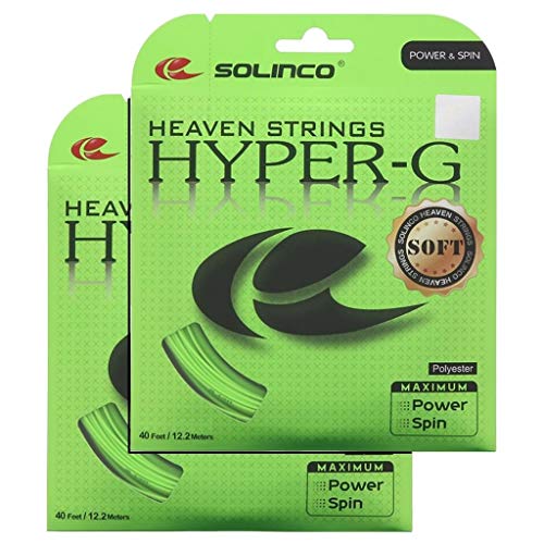 Solinco Hyper-G Soft Tennis String – 2 Packs – Choice of Gauge (16g – 1.30)