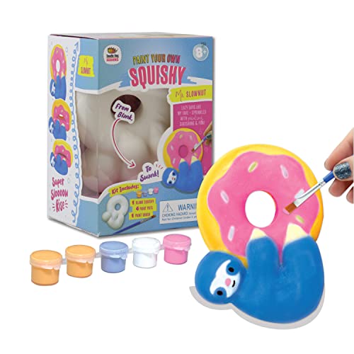 DOODLE HOG Original DIY Paint Your Own Squishies Kit. Squishy Painting Kit Slow Rise Squishes Paint. Ideal Arts and Crafts, Gift and Anxiety Relief Toy for Kids (for Girls + Boys)
