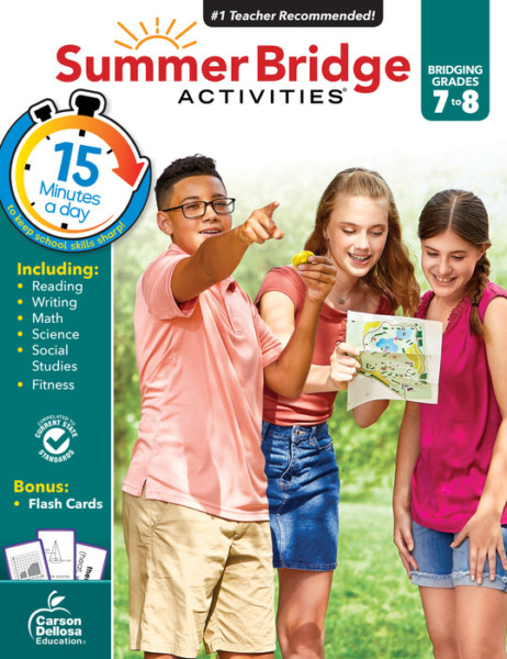 Summer Bridge Activities, Bridging Grades 7-8, Summer Learning Workbook