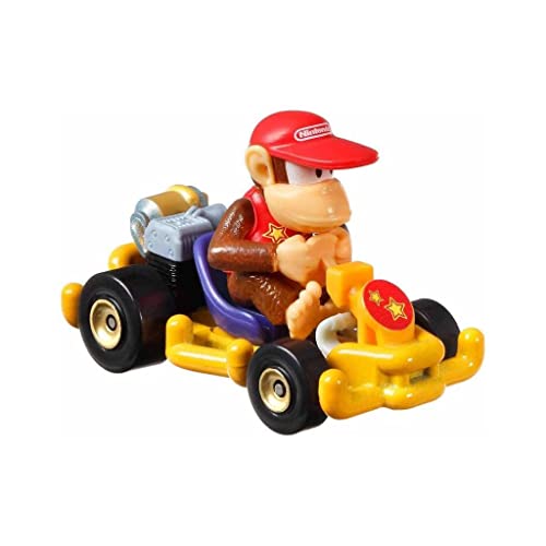Hot Wheels Mario Kart Diddy Kong Diecast Car [Pipe Frame]