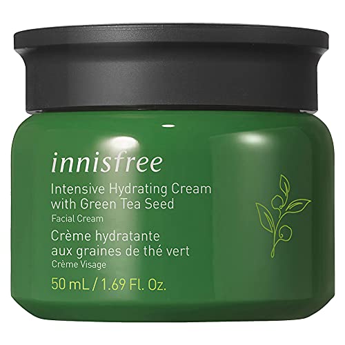 innisfree Green Tea Seed Intensive Hydrating Cream Face Moisturizer, 1.69 Fl Oz (Pack of 1)