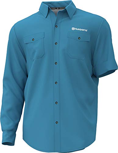 Husqvarna Fishing Shirt, Large, Blue