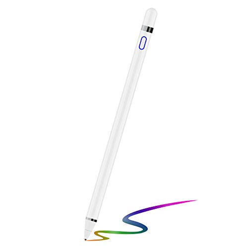 Stylus Pen Touch Screen Pencil: Active Stylus Pens Compatible for Apple iPhone iPad HP DELL Tablet Phone Laptop Chromebook Kindle Fire – Fine Point Digital Capacitive Drawing Pencil
