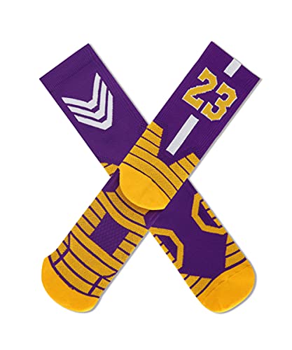 Gecaitez Athletic Socks Basketball Crew Socks-Cotton Moisture Wicking Socks For Football & Running 1-Pair Unisex | The Storepaperoomates Retail Market - Fast Affordable Shopping
