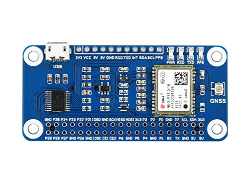 TOP1 Raspberry Pi GNSS Expansion Board NEO-M8T GNSS Timing HAT for Raspberry Pi, Single-Satellite Timing, Concurrent Reception of GPS, Beidou, Galileo, GLONASS