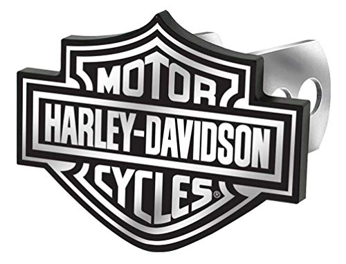 Harley-Davidson Bar & Shield Logo Hitch Plug, Universal Fit – Black & White