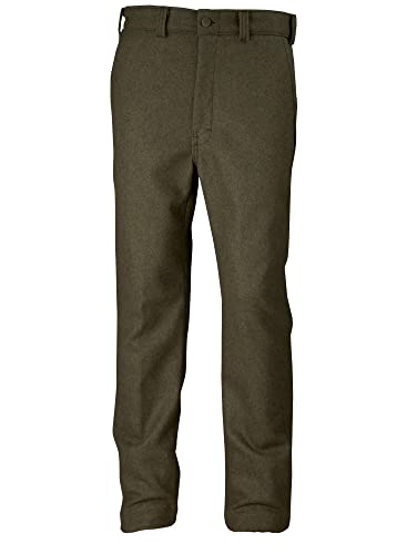 Big and Tall Merino Wool Hunting and Shooting Pants to Size 52 Made in Canada 214MER (Green, 38W x 33L)
