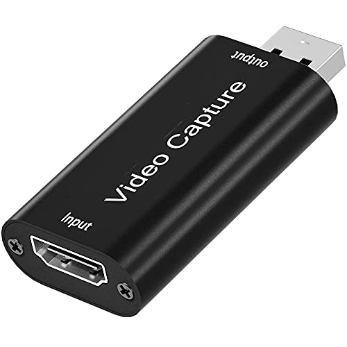 AOGITKE Audio Video Capture Cards 1080P HDMI to USB 2.0 Record to DSLR Camcorder Action Cam,Computer for Gaming, Streaming, Teaching, Video Conference, Broadcasting or Facebook Portal TV Recorder