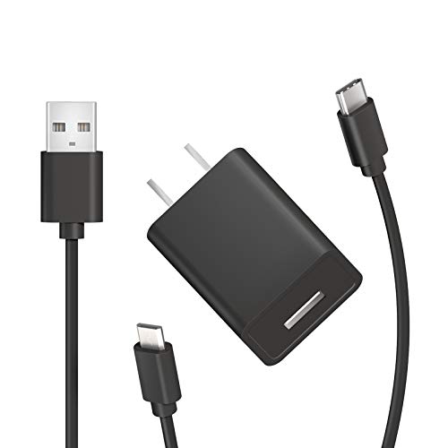 Fast Charger [UL Listed] with 6.6Ft Micro-USB USB C Cable for Charging Fire 7 HD 8 10 Tablet, Fire HD 7 8 10 Plus,Kids Edition,Fire HD HDX 7” 8.9”