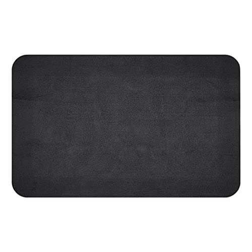 HSDT Black Grill Mats with Non-Slip Waterproof Rubber Backing Working Mats for Outside Floor 48×30 inch, QY-KLD01