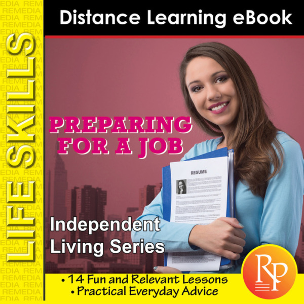 Independent Living: Preparing For a Job (Editable Ebook)