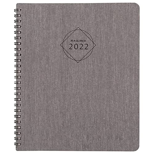 2022 Weekly & Monthly Planner by AT-A-GLANCE, 7″ x 8-3/4″, Medium, Divided Format, Elevation, Black (75546L05)