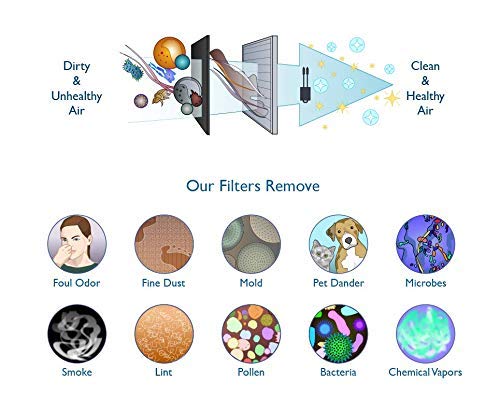 Merchandise Mecca Complete Replacement Filter Kit – 1 HEPA Filters & 2 Carbon Pre-Filters Compatible with Oreck WK01234QPC Fits Airvantage WK10002QPC / Airvantage Plus Pet WK10052QPC Air Purifiers | The Storepaperoomates Retail Market - Fast Affordable Shopping