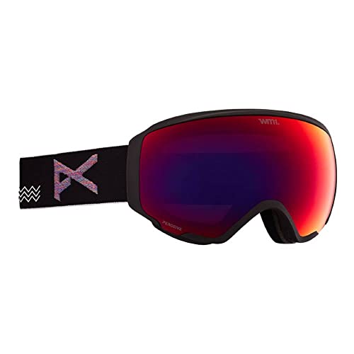 Anon Women’s WM1 Goggles with Spare Lens, Waves / Perceive Sunny Red