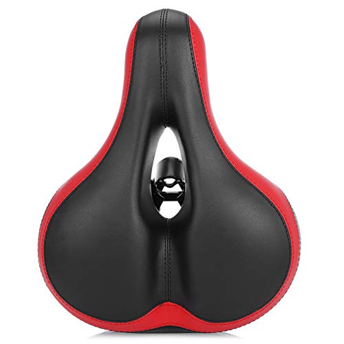 Shockproof Mountain Road Bike Bicycle Outdoor Cycling Saddle Seat Cushion Pad,Perfect Bike Accessories Black Red
