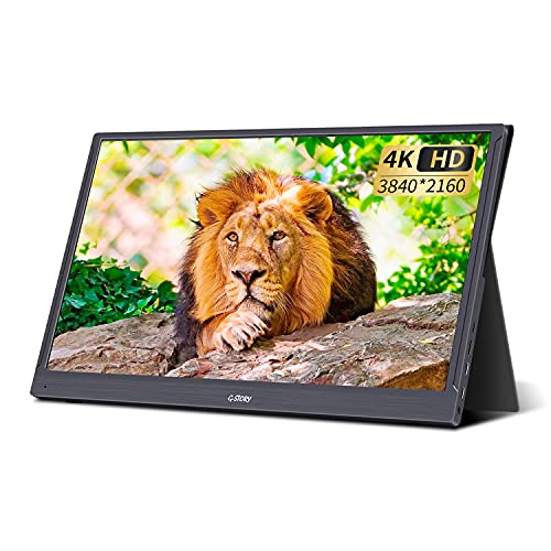 G-STORY 15.6 Inch Portable Monitor, Portable FHD 4K Gaming Monitor IPS Screen, USB C Travel Monitor with HDR FreeSync for Laptop PS5 PS4 NS, Compatible with VESA