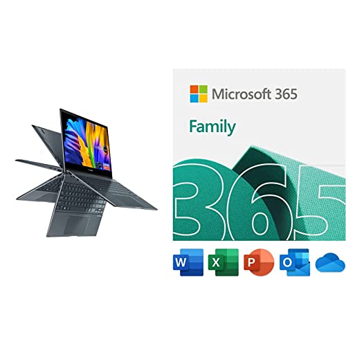 ASUS ZenBook Flip 13 OLED Ultra Slim Convertible Laptop, 13.3” OLED FHD Touch Screen, Intel Evo Core i7-1165G7 CPU, Intel Iris Xe, 16GB RAM, 1TB SSD, Windows 10 Pro, Stylus, Sleeve, UX363EA-AS74T