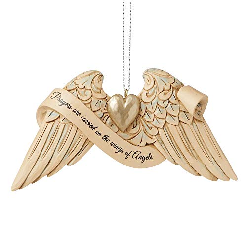 Jim Shore Heartwood Creek Prayer Angel Wings Ornament 6009576