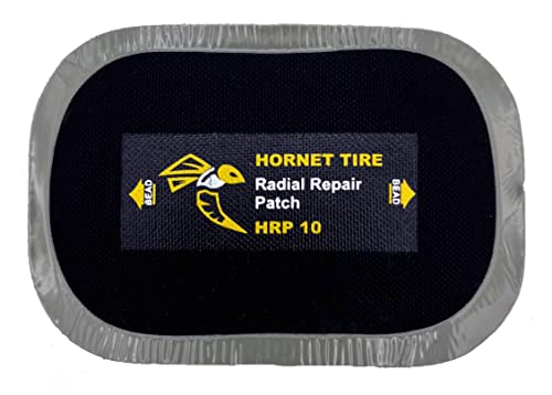 Hornet Tire Reinforced Heavy Duty Radial Tire Repair Patches HRP-10 (3″x2″)