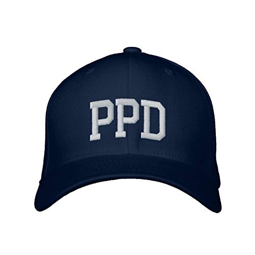 Sukuraceci Embroidered Hats,PPD Chief Embroidery Baseball Cap Baseball Hats Embroidery Dad Hats Fishing Hats Dark Blue
