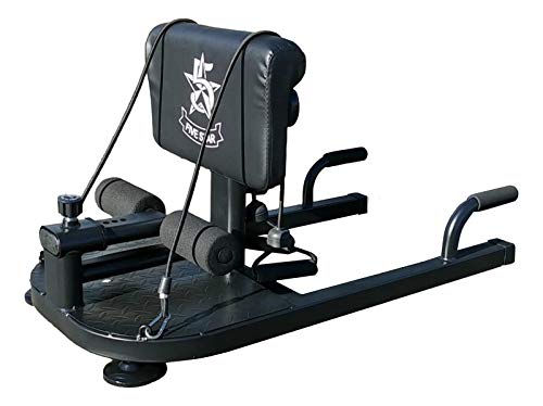 Multi Function Deep Sissy Squat Bench with 2 Exercise Resistance Handles | 8 in 1 Home Gym Machine Leg Exercise | Abdominal Exercises Sit Ups Push Ups Deep Squat Workout Strength Training (Black)