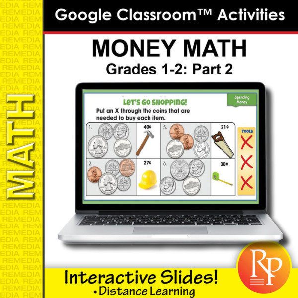 Google Classroom Activities: Money 2 – Coin Lessons and Activities