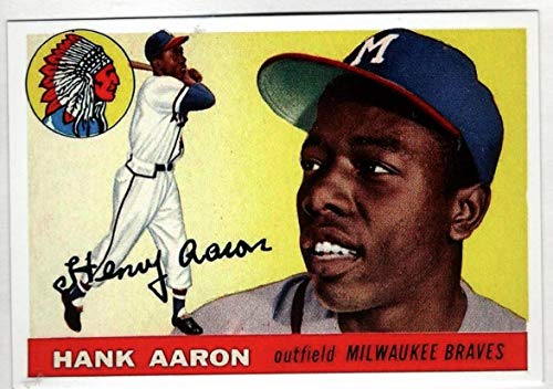 HANK AARON HOF1955 Topps #47 Atlanta Braves REPRINT Baseball Card