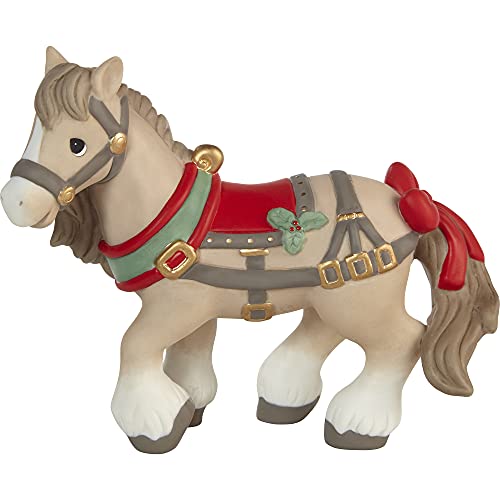 Precious Moments May Your Neighs Be Merry and Bright Annual Animal Figurine 211015 , White
