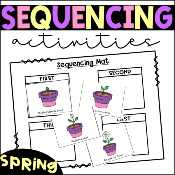 Spring Story Sequencing and Writing with Graphic Organizers
