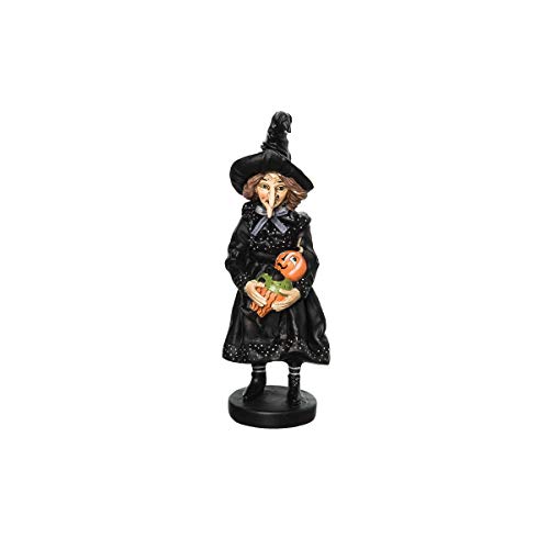 C&F Home Halloween Rosalea Witch Harvest Pumpkin Child Folk Art Collectible, Joe Spencer Gathered Traditions Home Decor Figures Figurines Black