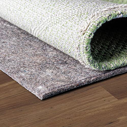 Unique Loom Uni-Luxe Dual Surface Felt and Rubber Non-Slip Rug Pad 1/4″ Thick (3′ Square’)