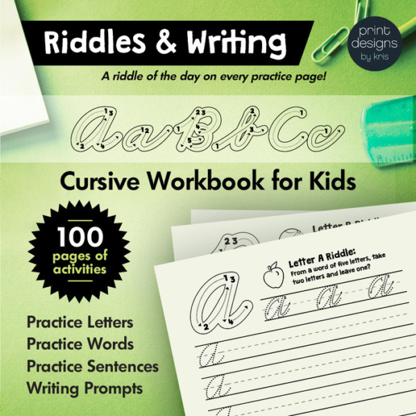 Cursive Workbook for Cursive Handwriting Introduction