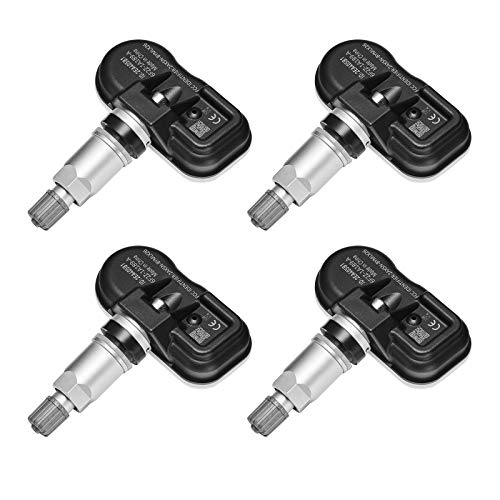 BDFHYK 315MHZ TPMS Tire Sensor Compatible with Ford Lincoln Mazda and Mercury Tire Pressure Monitor System Sensor 6F2Z1A189A, 7L1Z1A189A, Set of 4 Peices