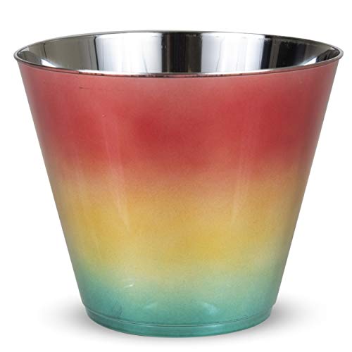 Rainbow Plastic Cups, 10oz, Great for Weddings, Bridal Showers, and Baby Showers Pack of 50