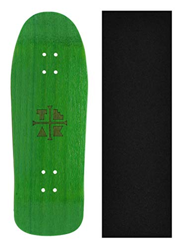 Teak Tuning Wooden Fingerboard Carlsbad Cruiser Deck, Ghillie Green – 34mm x 100mm – Handmade, Pro Shape & Size – Five Plies Wood Veneer – Includes Prolific Foam Tape