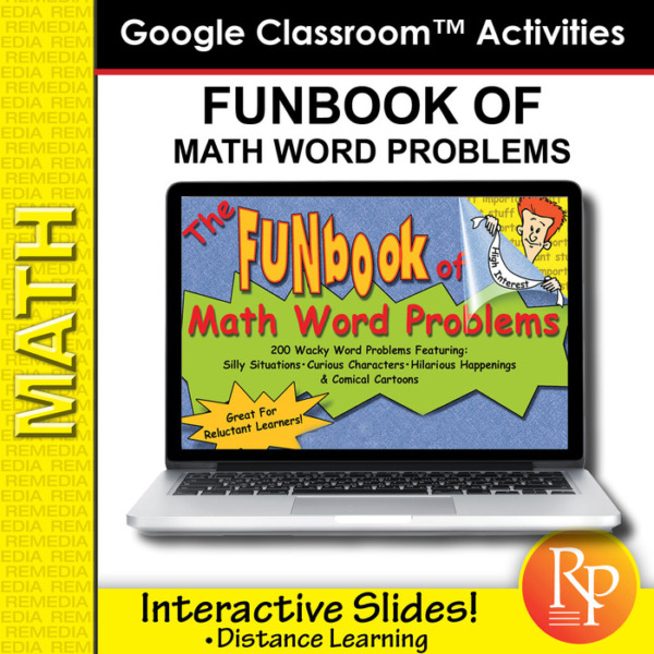 Google Classroom Activities: FunBook of Math Word Problems