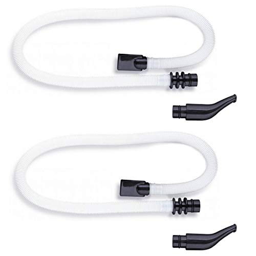 Jiayouy 2 Sets Melodica Mouthpieces Tube Set 21″/ 53cm Long Flexible Plastic Melodica Pianica Tube Mouthpiece Replacement Parts Instrument Accessory
