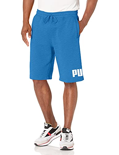 PUMA mens Big Logo 10″ Shorts, Star Sapphire-puma White, Large US