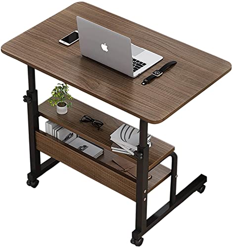 Computer Desk Home Office Desks Adjustable Laptop Desk for Small Spaces Portable Work Writing Study Desk Gaming Desk with Storage Size 31.5×15.7 inch