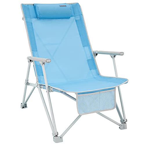 #WEJOY Oversized Heavy Duty Beach Chair,Folding High Back Portable Camping Lawn Chairs for Adults with Armrest,Headrest,Pocket for Outdoor Camp Festival Sand Concert Travel Picnic BBQ Sport,265 LBS