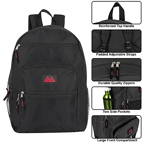 Summit Ridge Multipocket Backpack for School, Travel, & Work – Colorful 18 Inch Backpacks for Men, Women, Boys, Girls with Padded Straps | The Storepaperoomates Retail Market - Fast Affordable Shopping