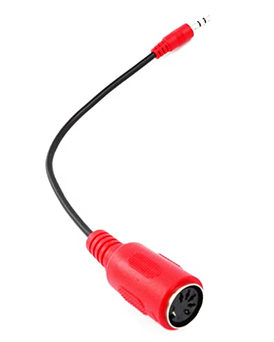 ZAWDIO – MIDI to TRS 3.5mm Breakout Cable Adapter for: Arturia, Novation, 1010music – MX4, Beatstep Pro, Keystep, Circuit, Launchpad Pro MK2