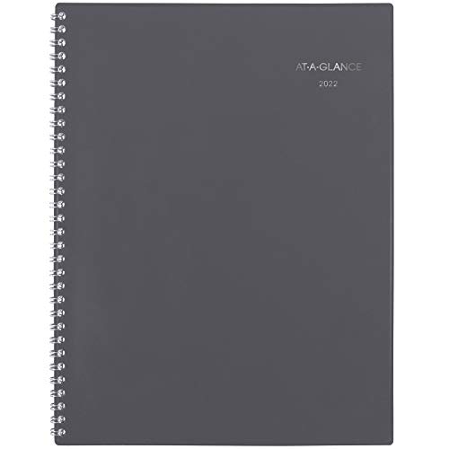 2022 Monthly Planner by AT-A-GLANCE, 8-1/2″ x 11″, Large, DayMinder, Gray (GC47007)