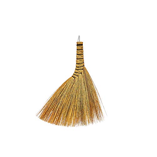 SN SKENNOVA – 11 inch Tall of Handmade Turkey Wing Whisk Broom Handcrafted Daily Wisk Broom for Office, Home , Workshop (11 inch Tall)