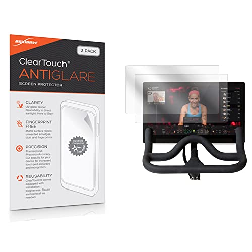 BoxWave Screen Protector Compatible with Peloton Bike+ (Screen Protector by BoxWave) – ClearTouch Anti-Glare (2-Pack), Anti-Fingerprint Matte Film Skin for Peloton Bike+