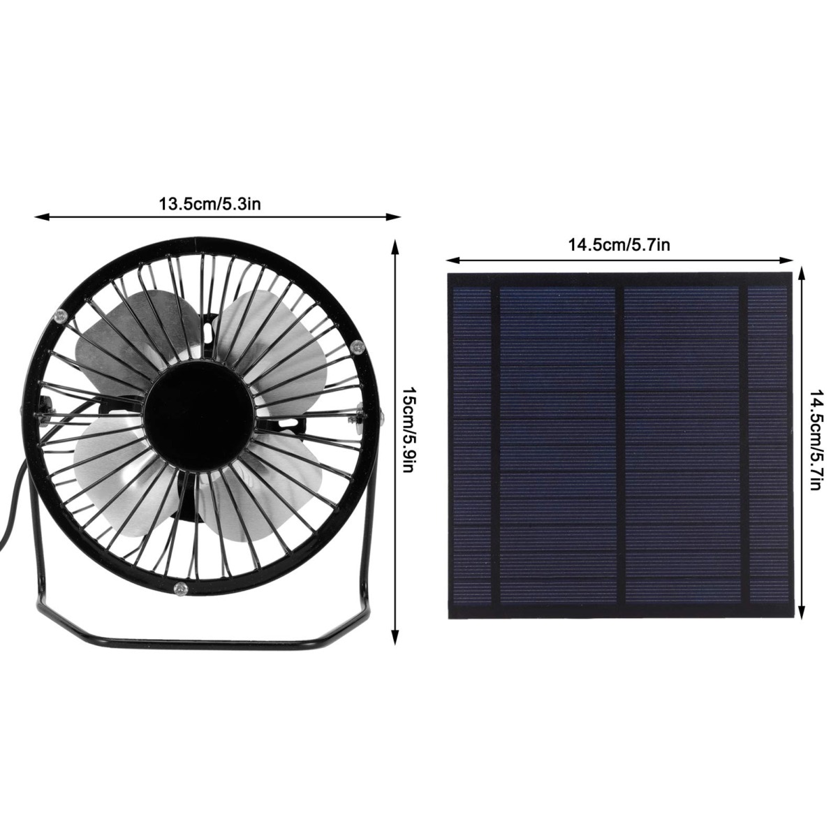 Fockety Solar Panel Powered Fan, Solar Panel Cooling Fan, Solar Powered Fan, Solar Charger Panel, for Dog Chicken House Greenhouse | The Storepaperoomates Retail Market - Fast Affordable Shopping