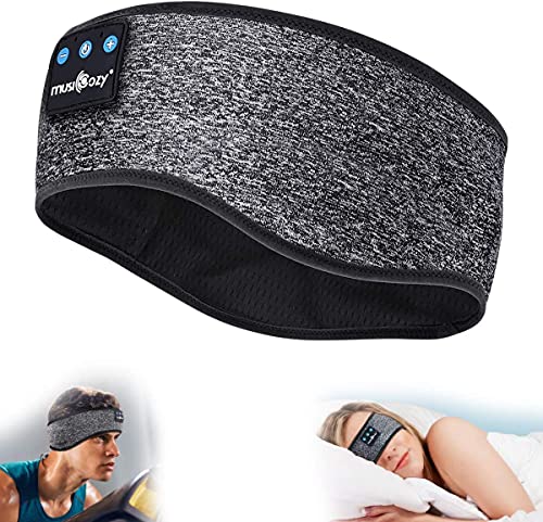 MUSICOZY Sleep Headphones Bluetooth 5.2 Sports Headband, Wireless Music Sleeping Headband Headphones IPX6 Waterproof Earbuds for Side Sleepers Workout Running Insomnia Travel Yoga, Pack of 2 | The Storepaperoomates Retail Market - Fast Affordable Shopping